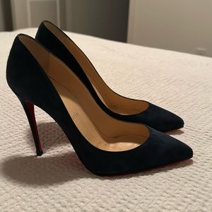 Christian Louboutin Pigalle, size 7.5, color Suede Blue